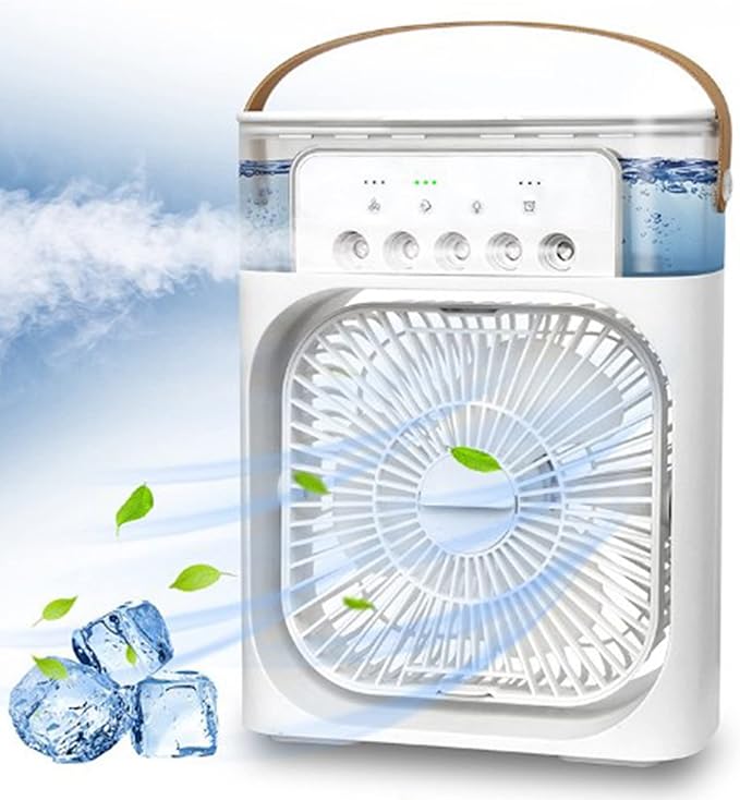 Air Conditioner Cooling Fan with Ice